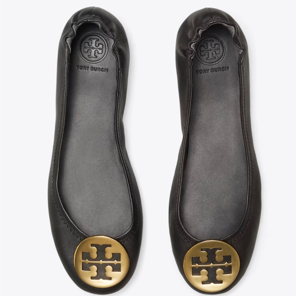 Tory Burch Black Minnie Flat Size 7